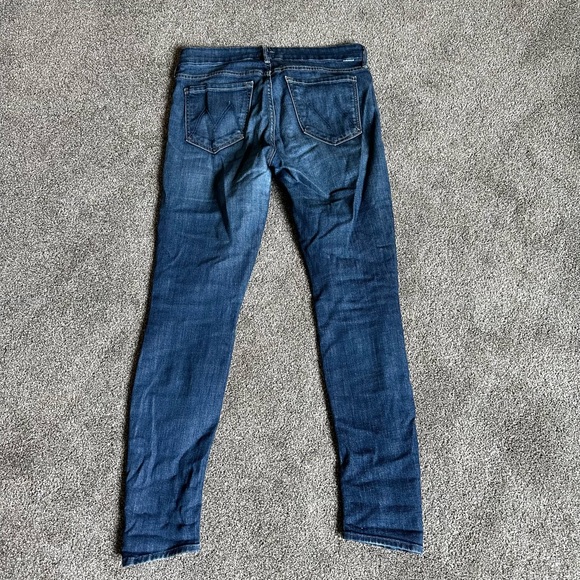 MOTHER Womens Jeans 28 The Looker Dark Blue Denim Clean Sweep Wash - Picture 5 of 11